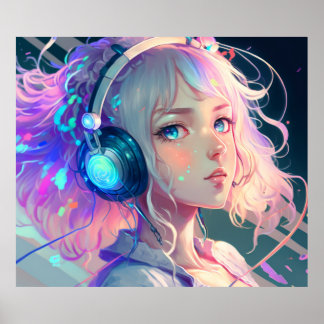 ロフィアニメガールアート ポスター