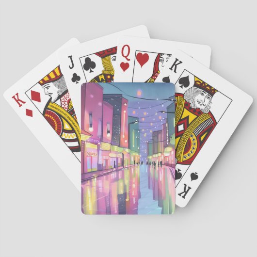 ロフィシティナイトライト | 水カラフル色 トランプ (裏面)