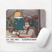 ロフィヒップホップチルラジオ マウスパッド (マウス)