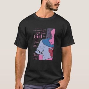 ロフィ日本のガールアニメキャラクター- Japan Aesthet Tシャツ