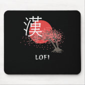 ロフィ日本のーヒップホップ漢字さくらんぼブロッサムロフィ マウスパッド (正面)