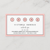 ロフェミニンゴ |ピンク |ネイルアート日スパ ロイヤリティカード (裏面)