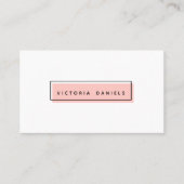 ロフェミニンゴ |ピンク |プロフェッショナルソーシャルメディア 名刺 (正面)