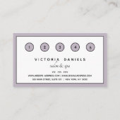 ロフェミニンゴ |ラベンダー |ネイルアート日スパ ロイヤリティカード (裏面)