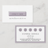 ロフェミニンゴ |ラベンダー |ネイルアート日スパ ロイヤリティカード (正面/裏面)