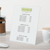 ロフェミニンゴ |緑 |サロンスパ価格表 台座サイン (インサイチュ)