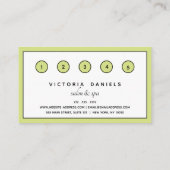 ロフェミニンゴ |緑 |ネイルアート日スパ ロイヤリティカード (裏面)