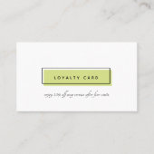 ロフェミニンゴ |緑 |ネイルアート日スパ ロイヤリティカード (正面)