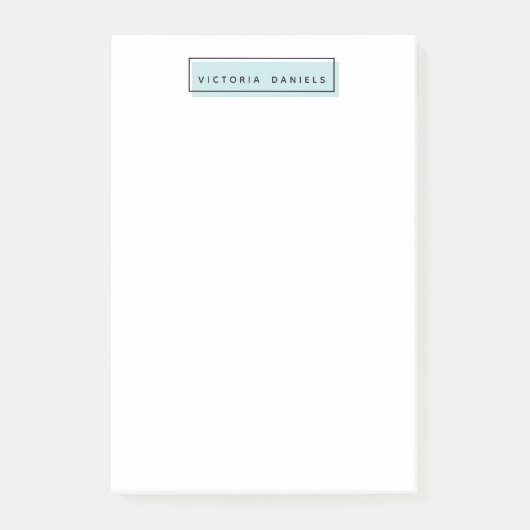 ロフェミニンゴ |青 |パーソナライズされたプロフェッショナル ポストイット (正面)