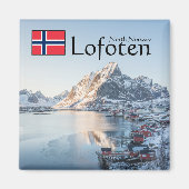 ロフォテンノルウェーお土産 マグネット (正面)