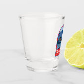 ロフォテンノルウェートラベルヴィンテージアート ショットグラス (左)