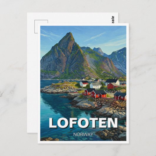 ロフォテンノルウェー旅行 ポストカード (正面/裏面)