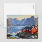 ロフォテンノルウェー旅行 ポストカード (正面/裏面)
