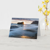 ロフォテンノルウェー真夜中の日 カード (黄色い花)