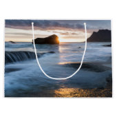 ロフォテンノルウェー真夜中の日 ラージペーパーバッグ (正面)