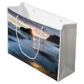 ロフォテンノルウェー真夜中の日 ラージペーパーバッグ (正面アングル)