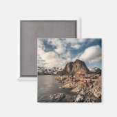 ロフォテンノルウェー魚釣りヴィレッジ マグネット (正面/裏面)