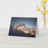 ロフォテン諸島ノルウェー カード (黄色い花)