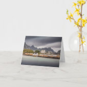 ロフォテン諸島ノルウェー カード (黄色い花)