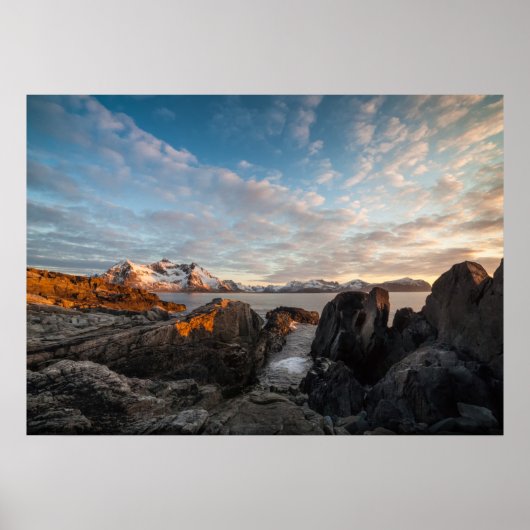 ロフォテン諸島ノルウェー ポスター (正面)
