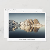 ロフォテン諸島ノルウェー ポストカード (正面/裏面)