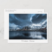 ロフォテン諸島ノルウェー ポストカード (正面/裏面)