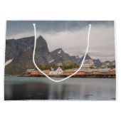 ロフォテン諸島ノルウェー ラージペーパーバッグ (正面)