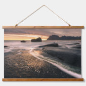 ロフォテン諸島ノルウェー 吊り下げ型タペストリー (正面)