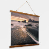 ロフォテン諸島ノルウェー 吊り下げ型タペストリー (傾斜あり)