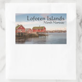 ロフォテン諸島ノルウェー 長方形シール (バッグ)