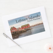 ロフォテン諸島ノルウェー 長方形シール (封筒)