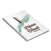 ロフォテン諸島、ノルウェーのスキーのポスター。 ノートブック (右側)