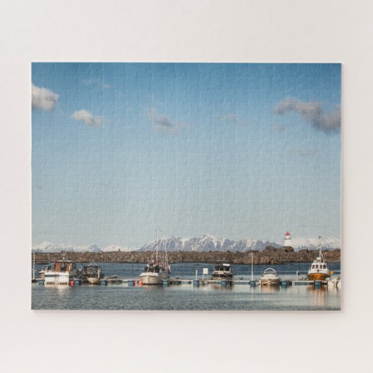 ロフォテン魚釣りボート ジグソーパズル (横)