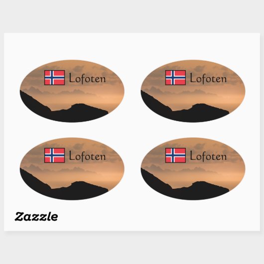 ロフォテン 楕円形シール (シート)