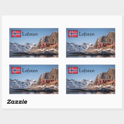 ロフテンのお土産 長方形シール (シート)