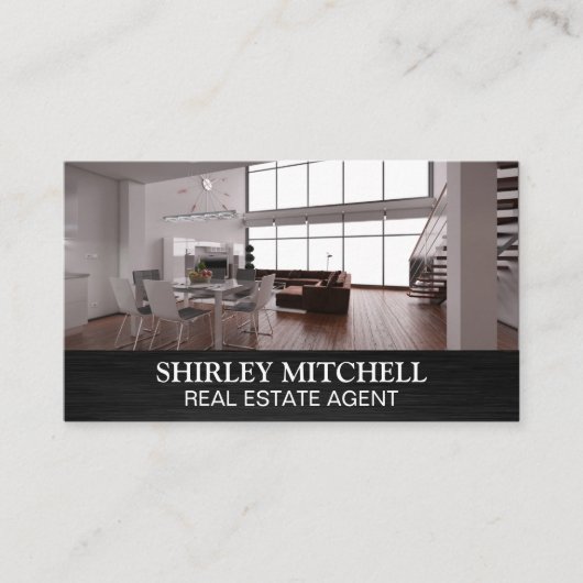 ロフトキッチンと階段 | エステート実在ホーム 名刺 (正面)