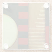 ロフトコンテンポラリースタイルパネル絵画ズ ガラスコースター (裏面)