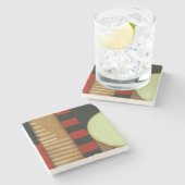 ロフトコンテンポラリースタイルパネル絵画ズ ストーンコースター (横)