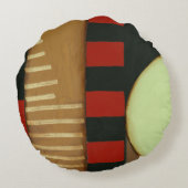 ロフトコンテンポラリースタイルパネル絵画ズ ラウンドクッション (裏面)