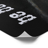 ロフトスタイルミニマリストブラックメタル ポスター (角)