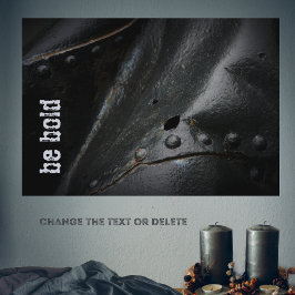 ロフトスタイルミニマリストブラックメタル ポスター