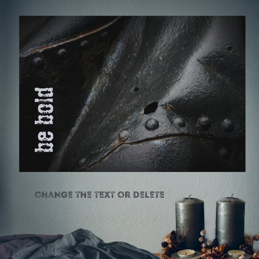 ロフトスタイルミニマリストブラックメタル ポスター