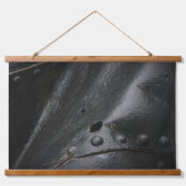 ロフトスタイルミニマリストブラックメタル 吊り下げ型タペストリー (正面)