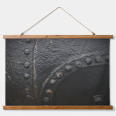 ロフトスタイルミニマリストブラックメタル 吊り下げ型タペストリー (正面3)