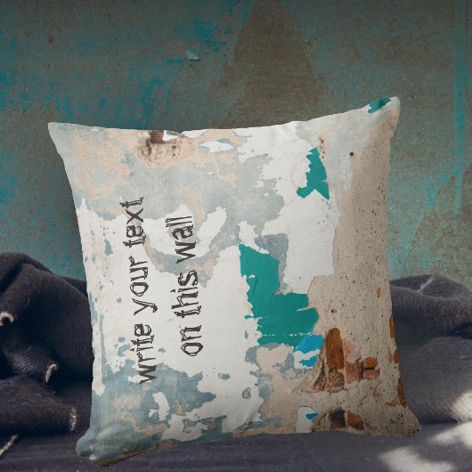 ロフトスタイル絵を描旧レンガ壁 クッション