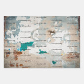 ロフトスタイル絵を描旧レンガ壁 ラッピングペーパーシート (正面)