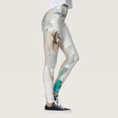 ロフトスタイル絵を描旧レンガ壁 レギンス (右)