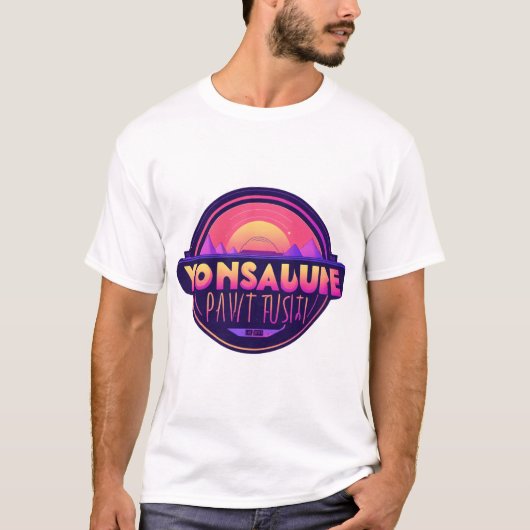 "ロフトビート:クリエイティブ宇宙用の上昇リズム Tシャツ (正面)