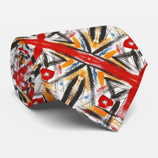 ロフトモダンハンド絵を描抽象芸術 ネクタイ (ロール)