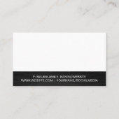 ロフトモダン | ホーム鍵実在エステートエージェントデザイン 名刺 (裏面)